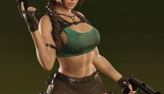 lara croft abe 3D STL