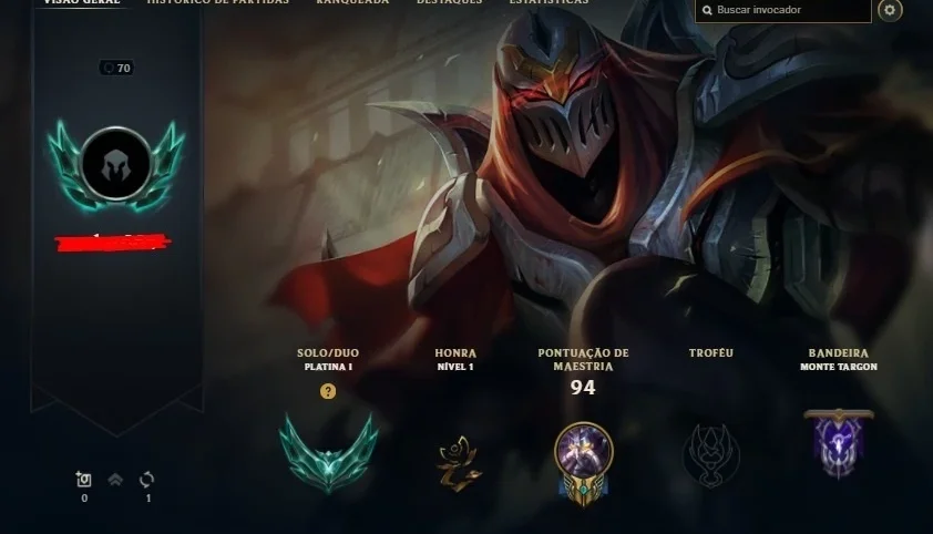 Contas de lol