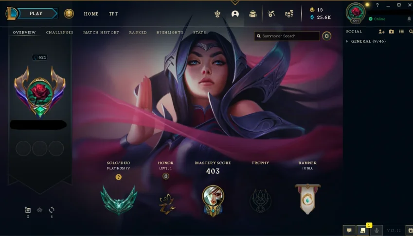 Conta LOL recheada - 201 skins - Platina