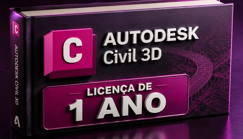 Autodesk Civil 3D 2026 (PC) Chave 1 Ano