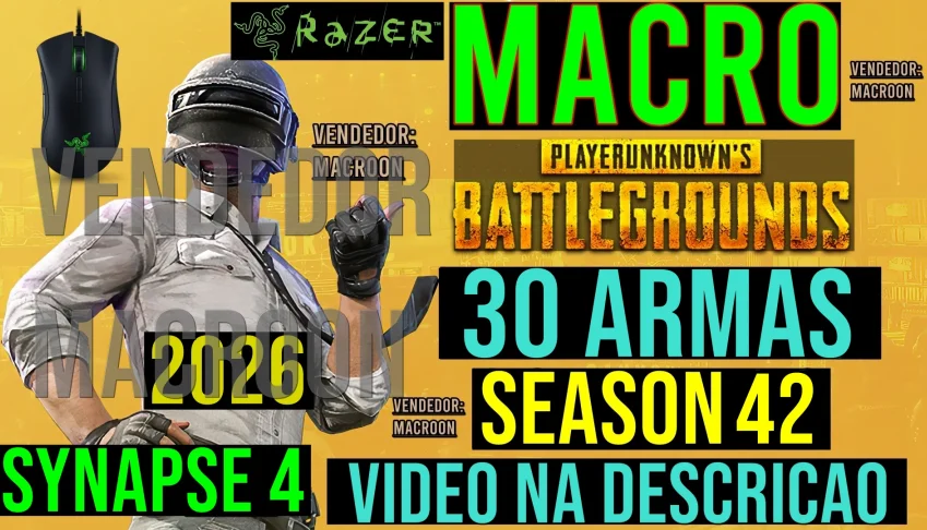 Macro - Pubg Steam - (Vitalicio) Mouses Razer
