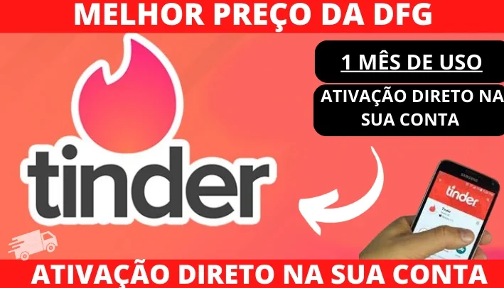 Tinder Plus - 1 Mês de uso + Entrega Automática