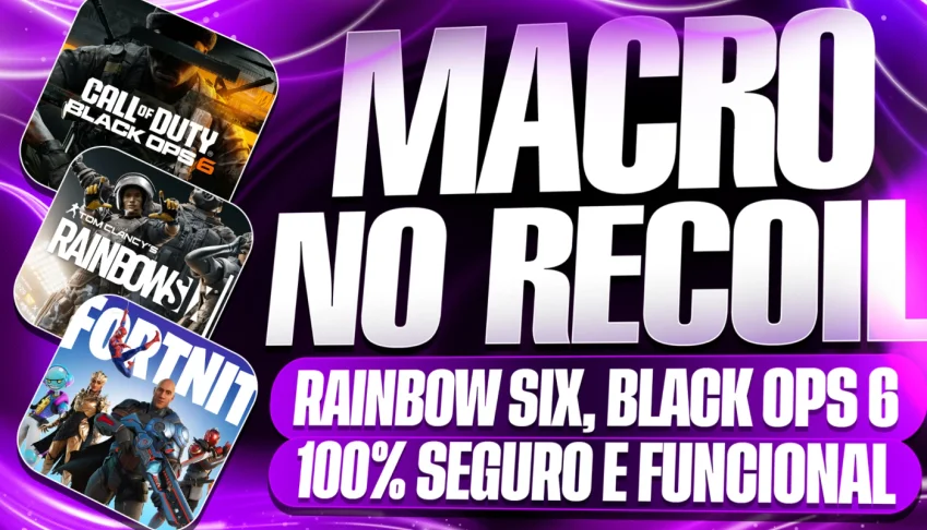 MACRO Fortnite, Call Of Duty, Rainbow Six - 100% SEGURO!