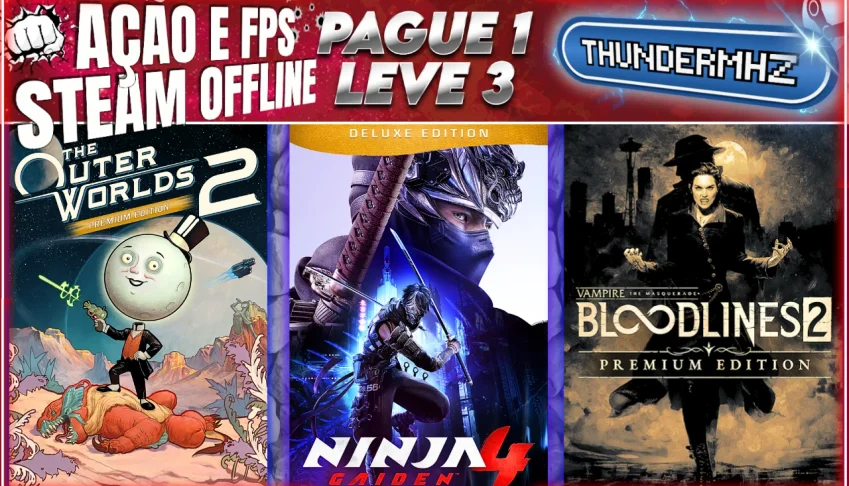 Outer Worlds 2 + Ninja Gaiden 4 + Vampire Blood 2 OFFLINE