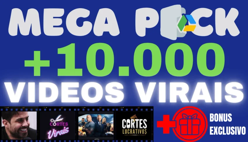 Pack Cortes Virais! +10.000 Vídeos Prontos Para Postar