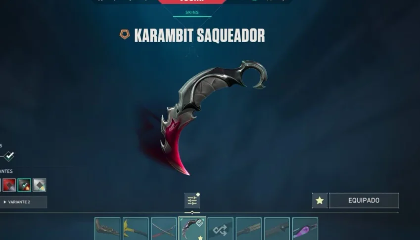 Valorant com Katana Oni, Karambit saqueadora e mais + Conta