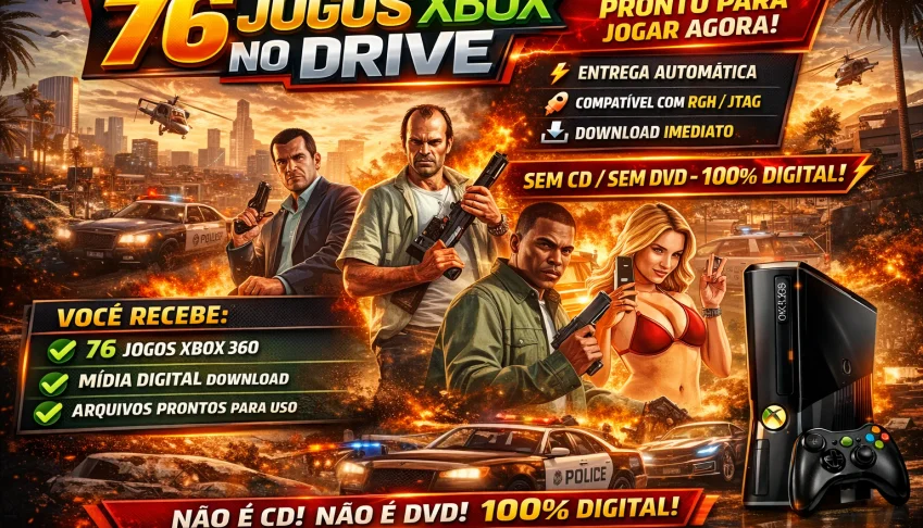 76 Jogos Xbox 360 No Drive