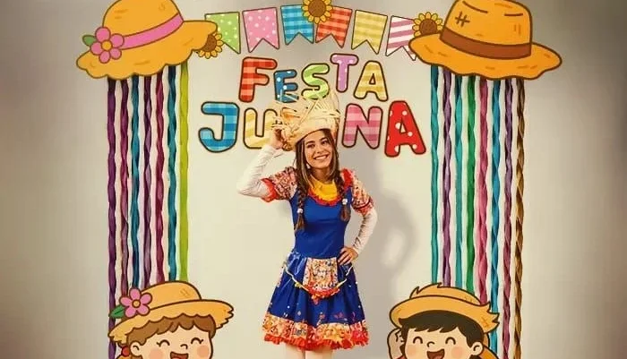 Painel para Festa Junina em Folha A4 â Arquivo Digital PDF