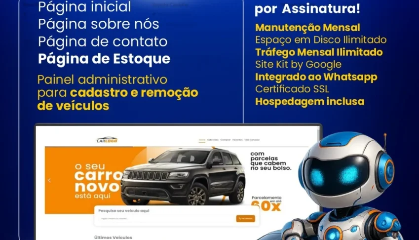 Site para Loja de Veículos com Estoque integrado