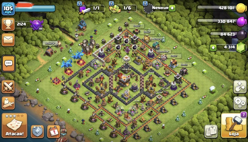 Vendo conta clash of clans nível 11