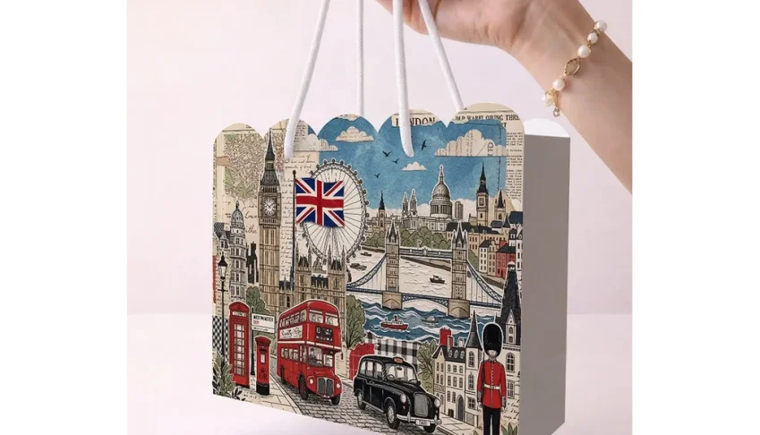 Kit 15 Sacolinhas Londres Inglaterra - Pegue e Monte
