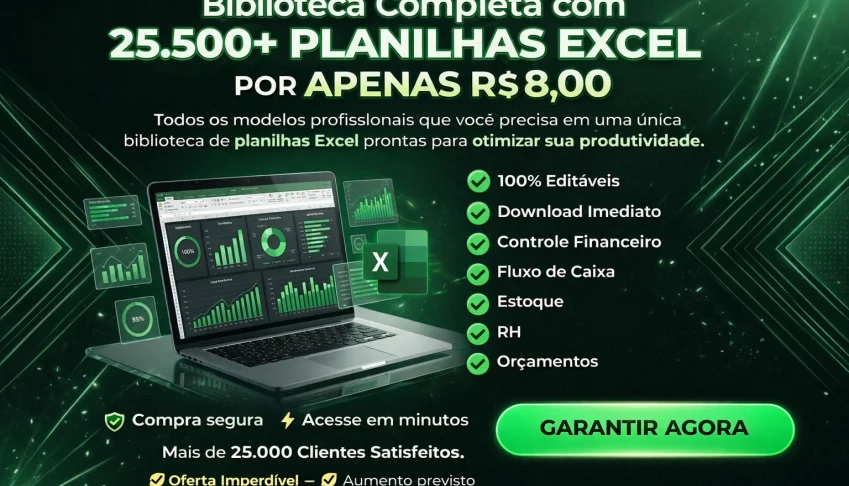 25.500 Planilhas Excel Profissionais O Maior Pack Do Mercado