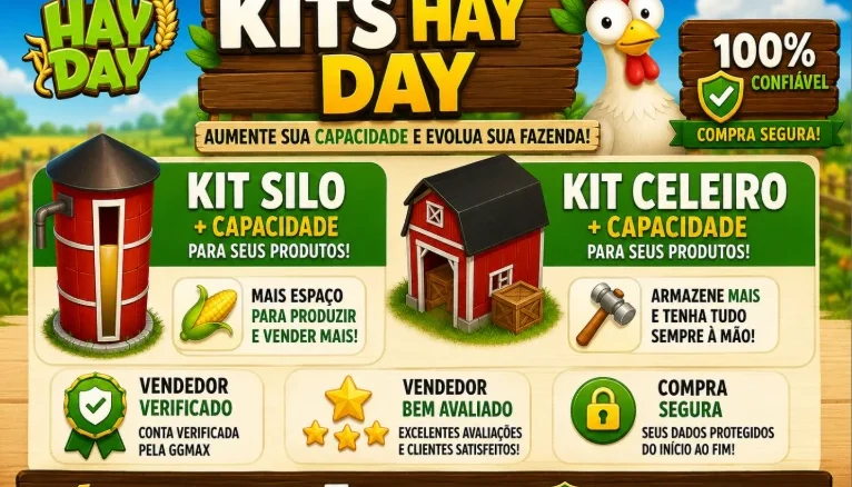 Hay Day - Kits De Upgrade Celeiro E Silo