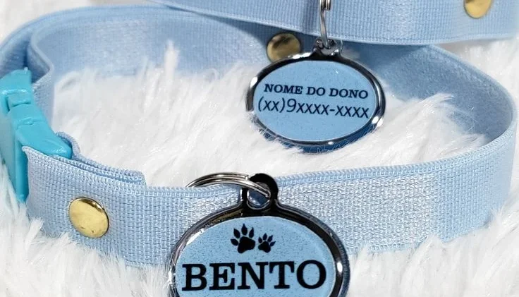 Coleira Personalizada para Gato