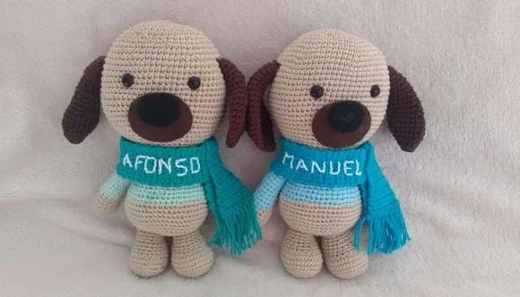 Cachorrinho com Nome Bordado
