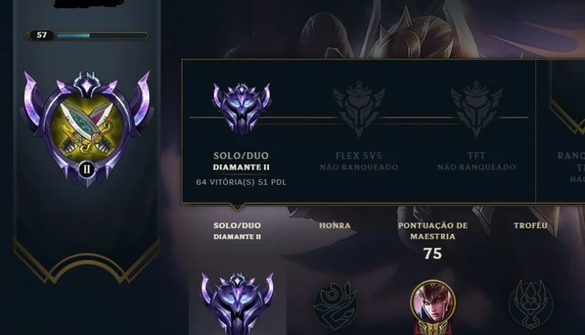 Conta Diamante League of Legends