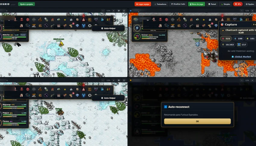 Multi Client para PokeIdleWorld (Completo & Vitalicio)