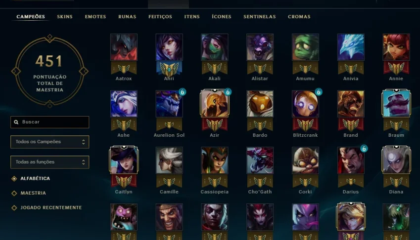 Conta de lol