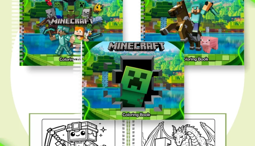Livro de colorir - Minecraft