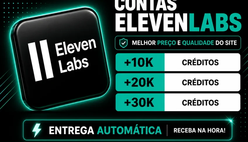 Eleven Labs +10K +20K +30K De Créditos | Entrega Automática