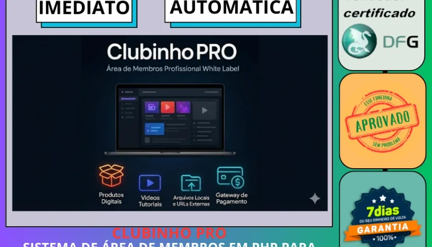 CLUBINHO PRO – Sistema de Área de Membros em PHP