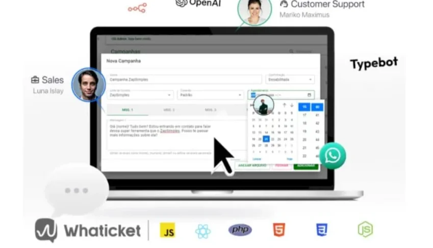 Crm Whaticket Saas C/ Chatbot V 6.6.1
