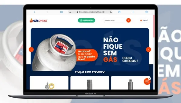 Template Delivery Gás Online Editável