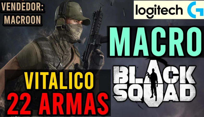 MACRO - BLACK SQUAD (VITALICIO) MOUSES LOGITECH