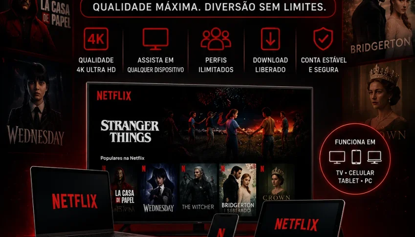 Netflix Premium 4K + Entrega automática + suporte 30 Dias!!