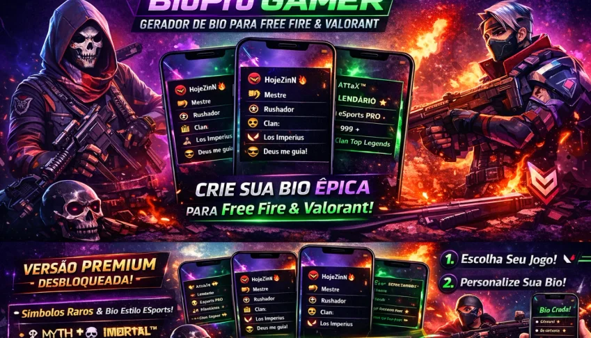 [Bio Pro Gamer] – Gerador de Bio Profissional para Free Fire