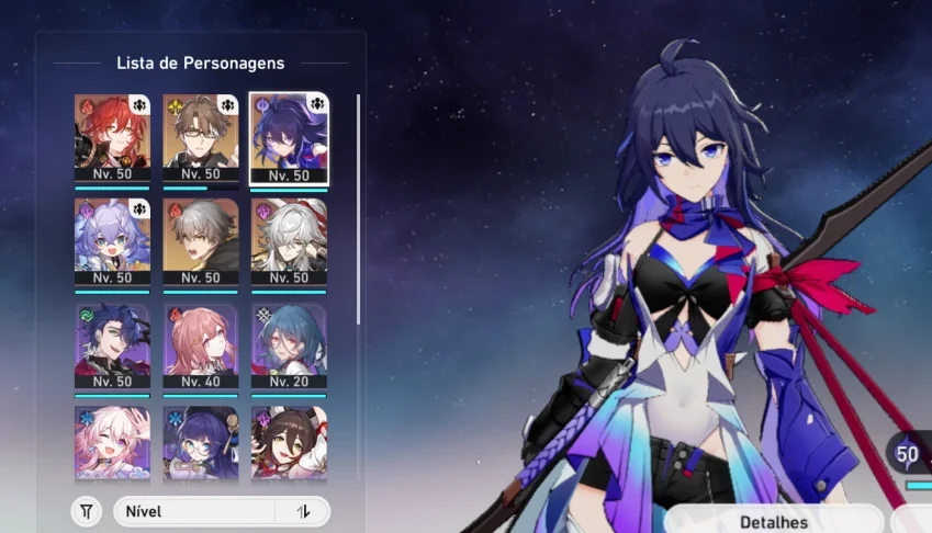 Honkai Star Rail - Jing Yuan E1+ 4 bonecos 5* e 1 cone 5*