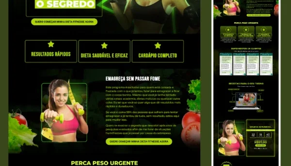 Template Emagrecimento - Wordpress + Bônus Secreto