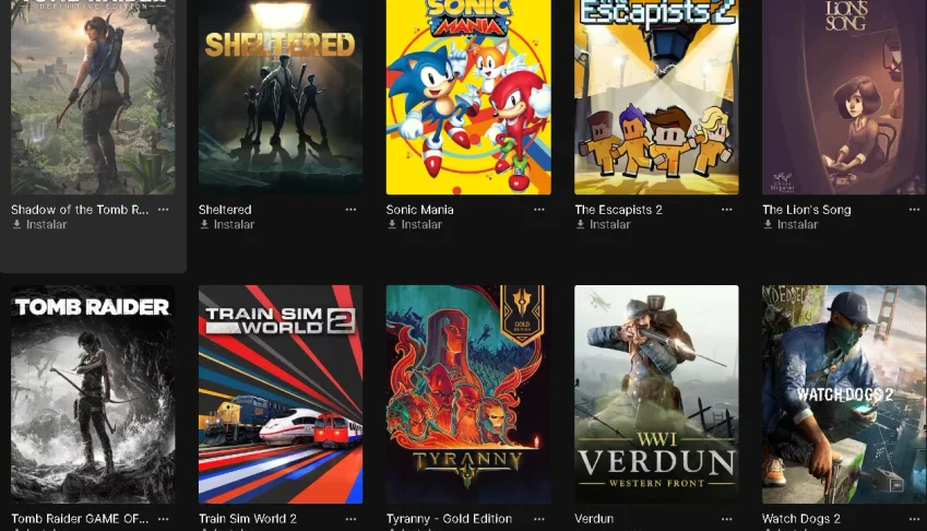 Conta EPIC GAMES Com 39 jogos variados!!