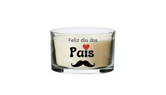 Vela Perfumada Personalizada Dia dos Pais 120g