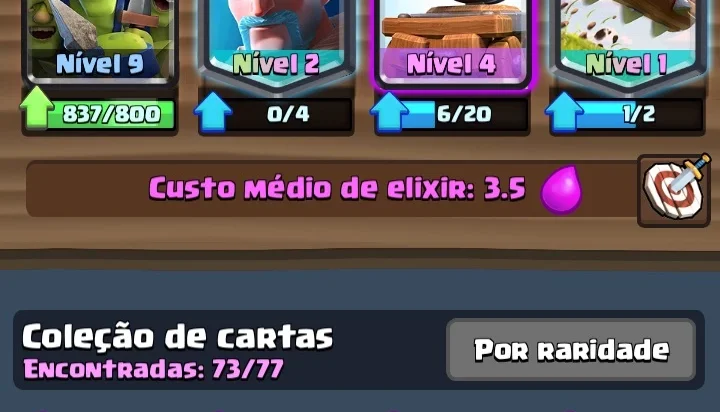 Conta Clash Royale, Lv9 + 220mil DE OURO +3k Trofeus