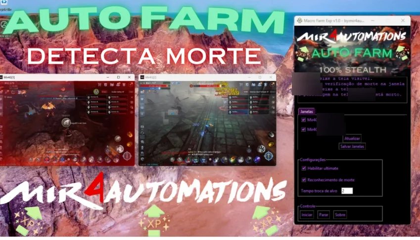 Mir4 Script Auto ult e Agro Farm XP boost - ENVIO AUTOMÁTICO