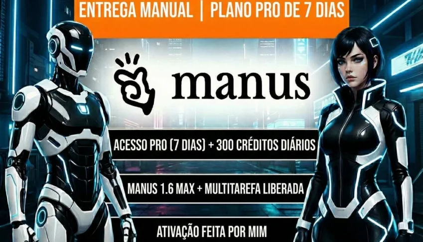 Manus Pro 3700 creditos - 7 Dias De Acesso - Manus 1.6 Max
