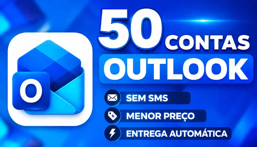 50X Contas Email Outlook + Entrega Imediata - Microsoft