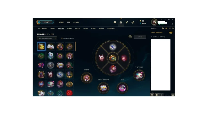 CONTA DE LOL LVL 234, 133SKINS 140 ICONS PLAT3 51 EMOTES