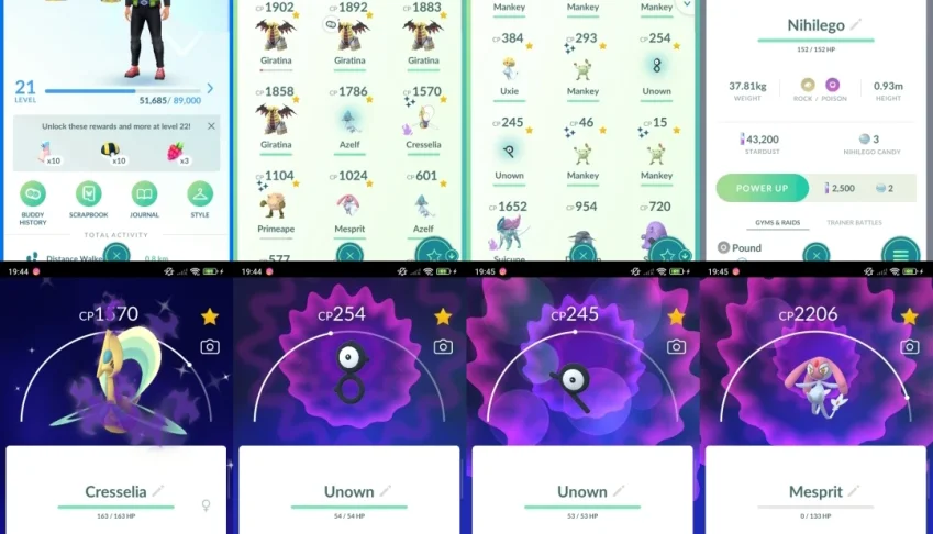 Conta Starter Lvl 21 🔥 | 12 Lendários 🌟 + Ultra Beast D203