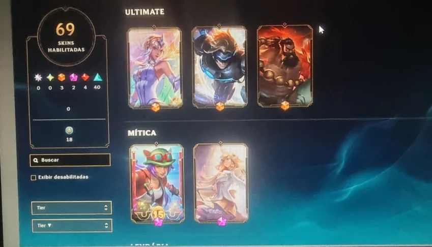 Conta league of legends, lol