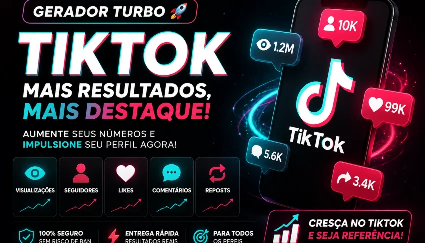 Gerador De Curtida/Seguidores/Comentário Tiktok