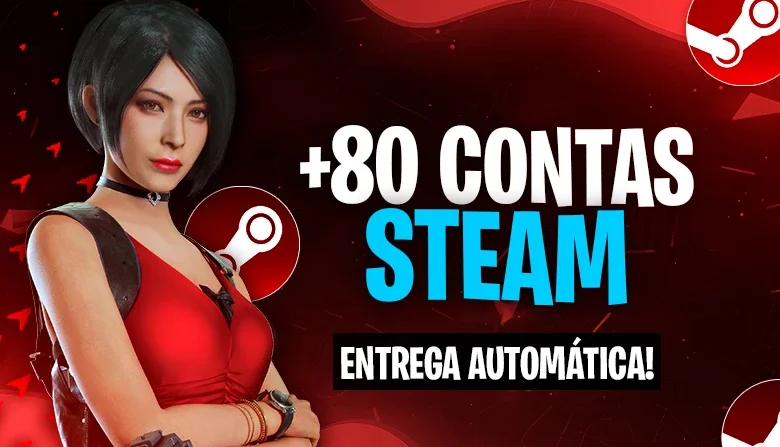 Pack +80 Contas Steam | Entrega Automática!