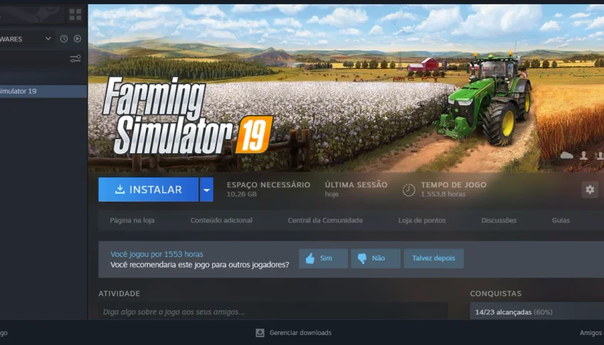 Conta Steam Farming Simulator 19