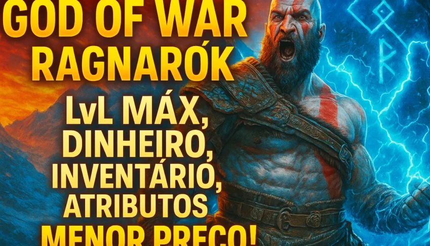 God of War Ragnarok - XP(lvl máx), dinheiro, cheat, etc PS4