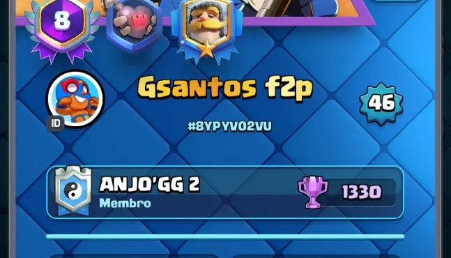 Conta Clash Royale full carta com passe mini pekka e mago