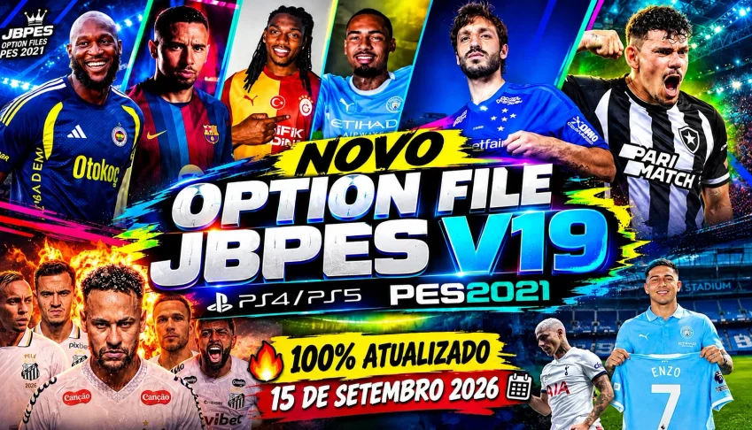 Pes 2021 – Option File Completo |🔥Ps4 Ps5