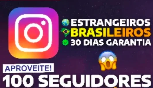 100 seguidores por apenas R$1,00!