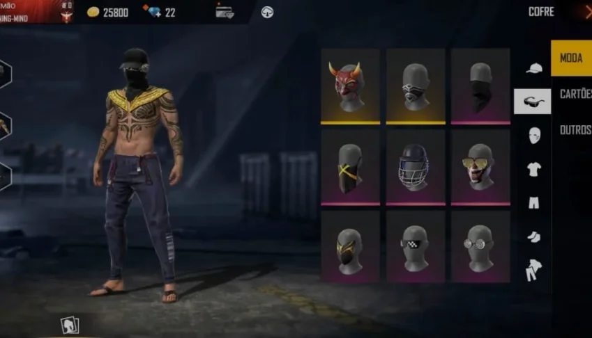 Conta Free Fire Nv.47