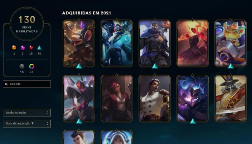 CONTA LOL 6 ANOS 130 SKINS UNRANKED + WILD RIFT ESMERALDA 1